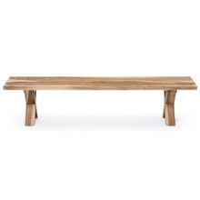 Walnut Bench, Natural, 2-6 Seater - S10Home