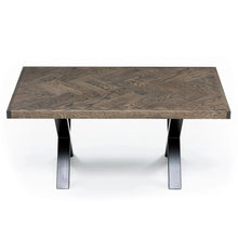 Charcoal Herringbone Oak Coffee Table 