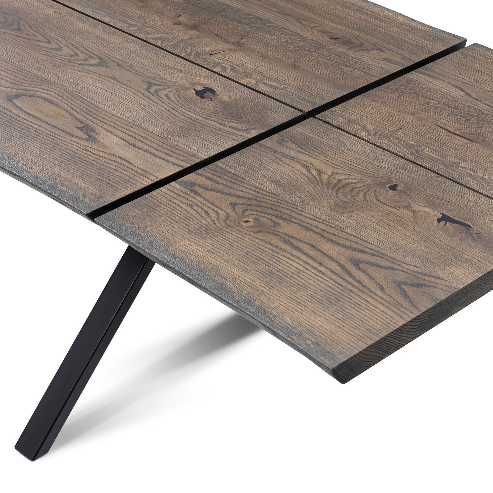 Eva Extending Dining Table in Charcoal Oak by S10Home