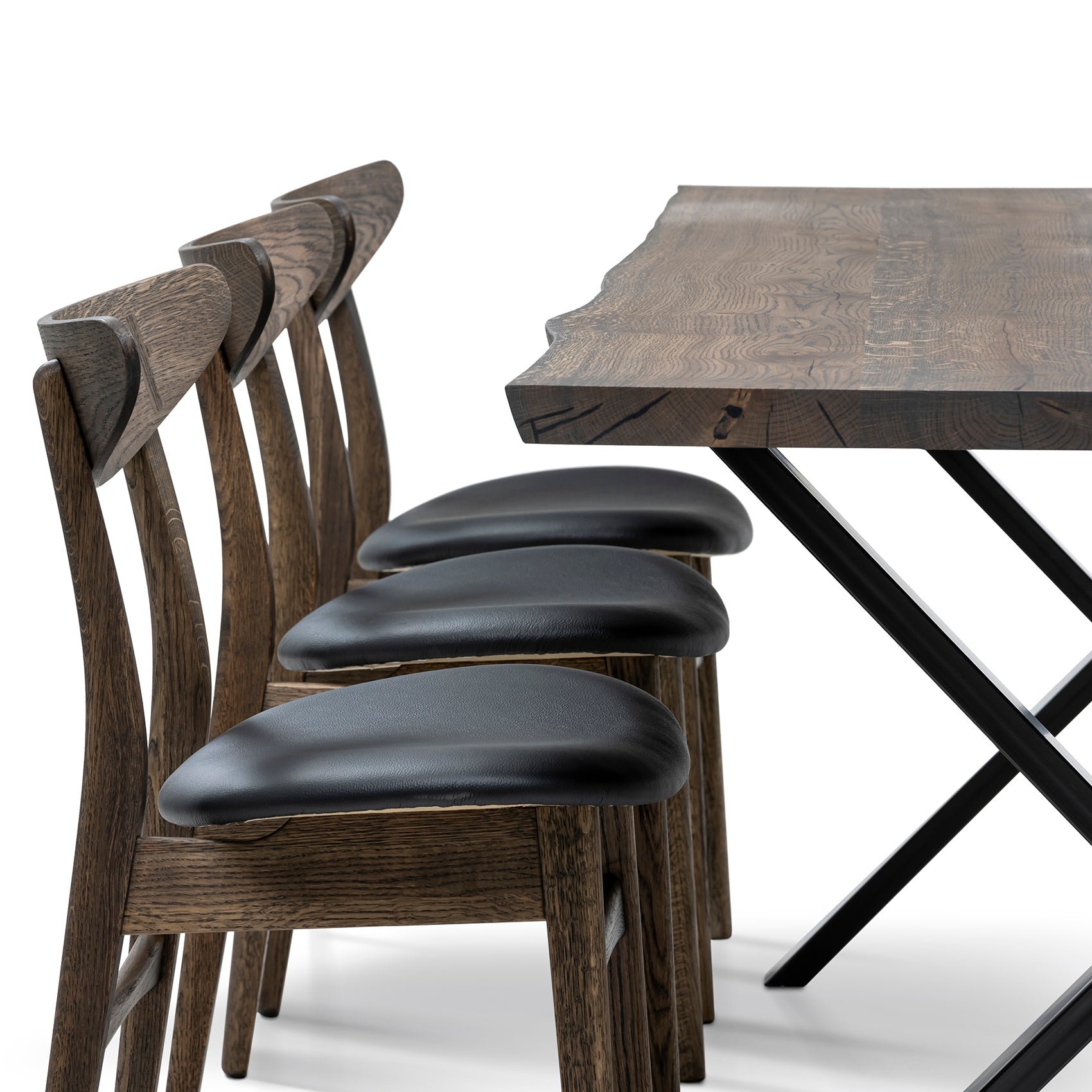 Eva Extending Dining Table in Charcoal Oak by S10Home