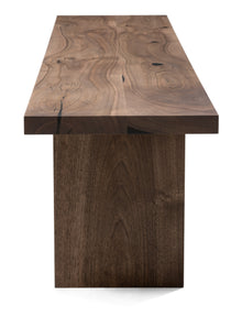 Walnut Bench, Chocolate, 2-6 Seater - S10Home